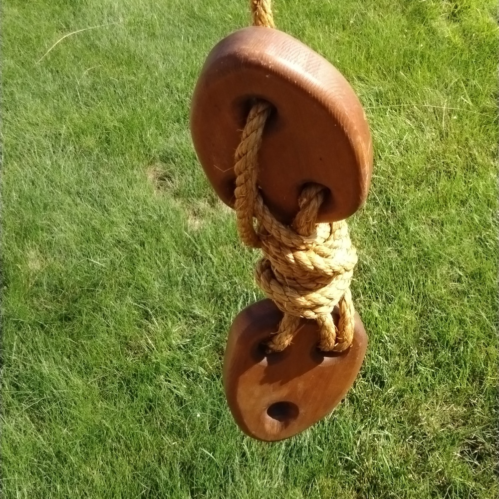 nautical art wooden sailboat pully hi-res